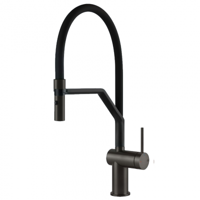 Gessi 60429 707 Niepublikowana bateria mieszaczowa z czarną głowicą prysznicową