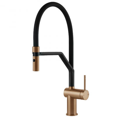 Gessi 60429 726 Unpublished Mixer tap with bronze hand shower