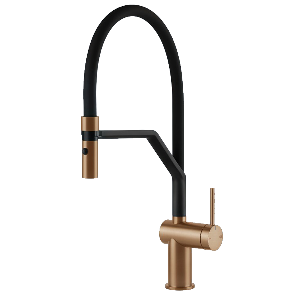 Gessi 60429 726 Inedito rubinetto miscelatore con doccetta bronzo