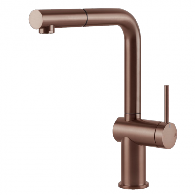 Gessi 60433 708 Unpublished Mixer tap with matt copper hand shower