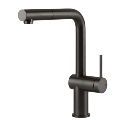Gessi 60433 707 Unpublished Mixer tap with black hand shower