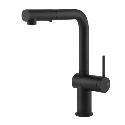 Gessi 60435 299 Unpublished Mixer tap with black hand shower