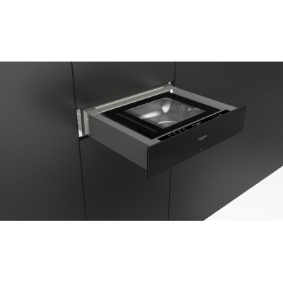 Fulgor fclvsd 150 tc bk tiroir sous vide 55x14 cm verre noir