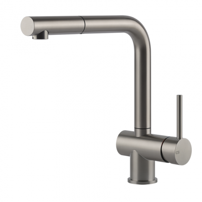 Gessi 60598 239 Steel Mixer tap with satin shower