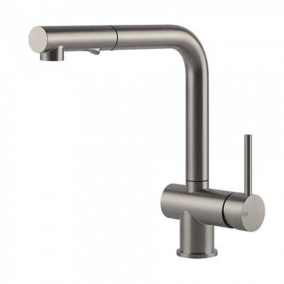 Gessi 60600 239 Steel Mixer tap with satin shower