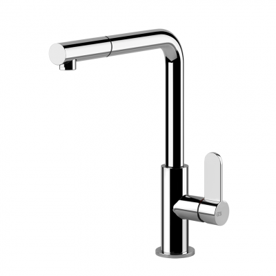 Gessi 50103 031 Helium Mixer tap with chrome hand shower