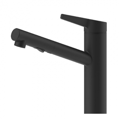 Gessi 60536 299 Bateria mieszaczowa Thalium z czarną głowicą prysznicową