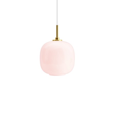 Louis Poulsen Vl45 Radiohus Pale Rose Hängelampe 18cm rosa Glas