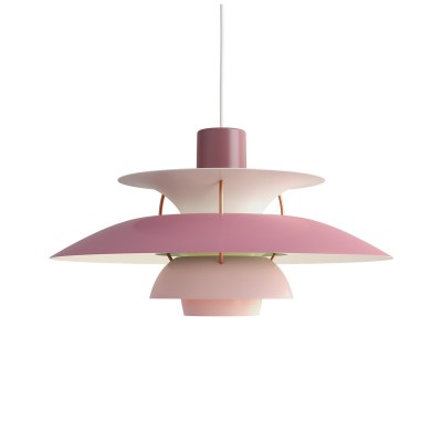 Louis Poulsen Ph 5 Suspended chandelier 50 cm shades of pink
