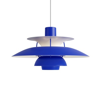 Louis Poulsen Ph 5 lampadario sospeso 50 cm blu monocromatico