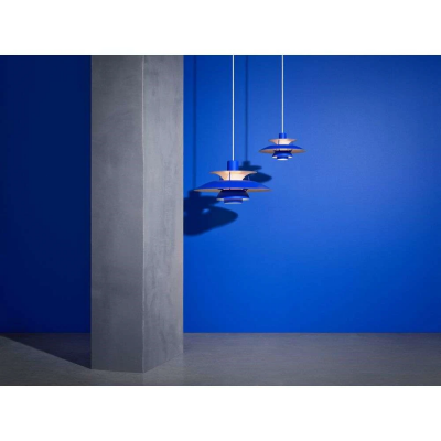 Louis Poulsen Ph 5 lampadario sospeso 50 cm blu monocromatico