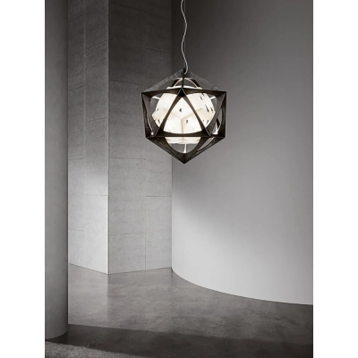 Louis Poulsen Oe Quasi Light Lámpara colgante 75 cm aluminio oscuro