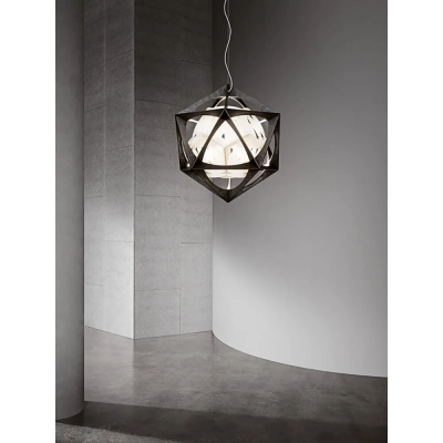 Louis Poulsen Oe Quasi Light Suspended chandelier 75 cm dark aluminium