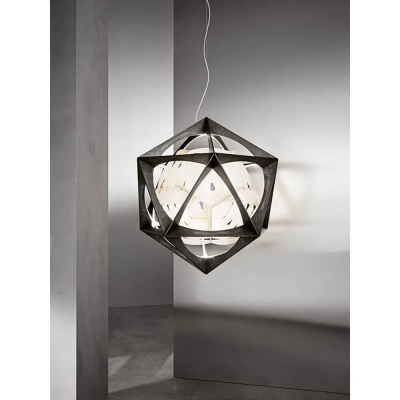 Louis Poulsen Oe Quasi Light Lámpara colgante 75 cm aluminio oscuro