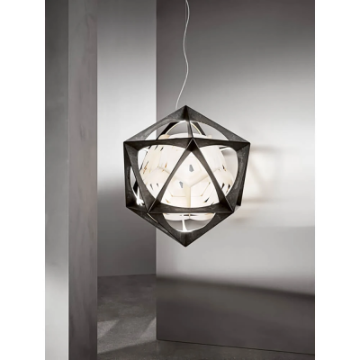 Louis Poulsen Oe Quasi Light Suspended chandelier 75 cm dark aluminium