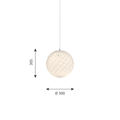 Louis Poulsen Patera pendant lamp 30 cm white