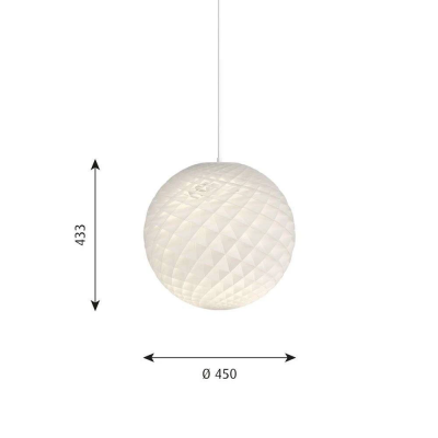 Louis Poulsen Patera lampada sospesa 45 cm bianco