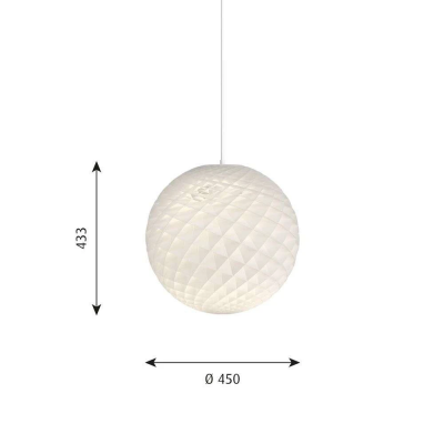 Louis Poulsen Patera suspension 45 cm blanche