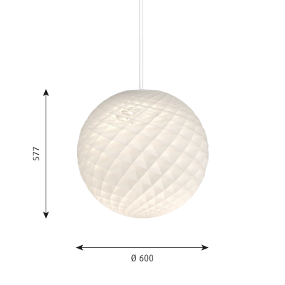 Louis Poulsen Patera pendant lamp 60 cm white