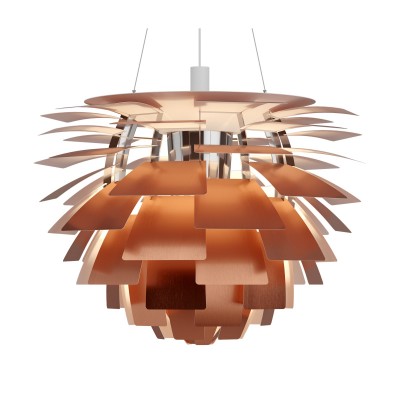 Louis Poulsen Ph Alcachofa Naranja lámpara 84 cm cobre