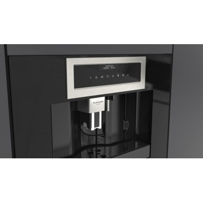 Fulgor fclcm 4500 tf bk eingebaute Kaffeemaschine aus schwarzem Glas