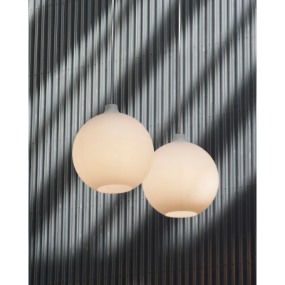 Louis Poulsen Wohlert lampada sospesa 35 cm vetro bianco