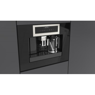 Fulgor fclcm 4500 tf bk eingebaute Kaffeemaschine aus schwarzem Glas