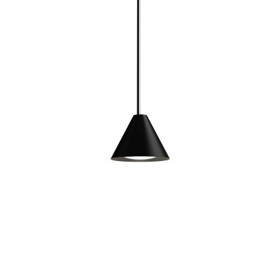 Louis Poulsen Keglen Lampe suspendue triangulaire 17 cm noir