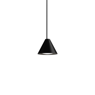 Louis Poulsen Keglen lampe à suspension triangulaire 17 cm noire