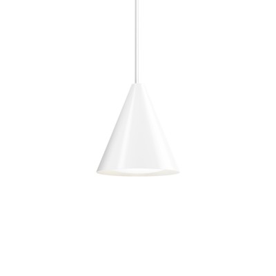 Louis Poulsen Keglen lampada sospesa triangolare 25 cm bianco