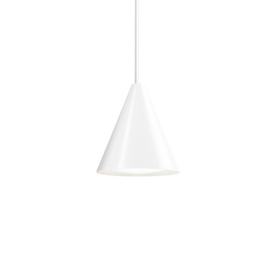 Louis Poulsen Keglen lampe à suspension triangulaire 25 cm blanche