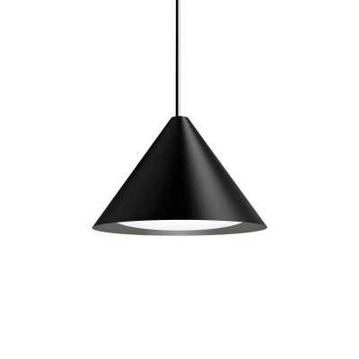 Louis Poulsen Keglen Lampe suspendue triangulaire 40 cm noir