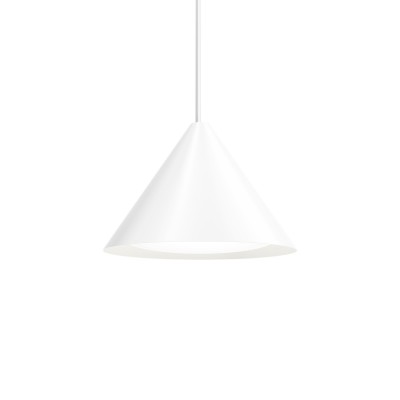 Louis Poulsen Keglen lampada sospesa triangolare 40 cm bianco