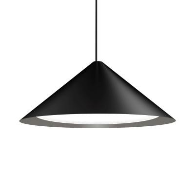 Louis Poulsen Keglen lampe à suspension triangulaire 65 cm noire