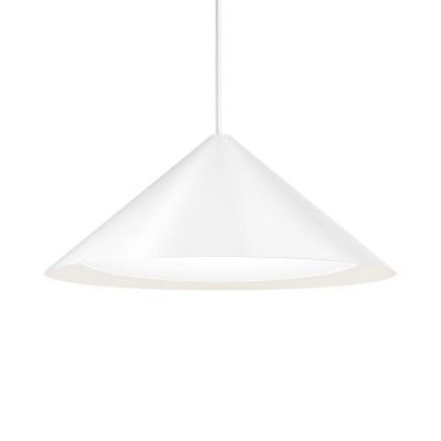 Louis Poulsen Keglen lámpara colgante triangular 65 cm blanco