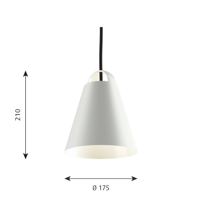 Louis Poulsen Above pendant lamp 17 cm white