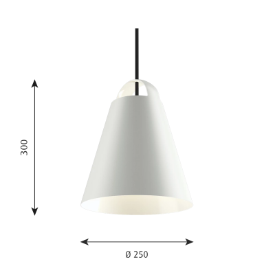 Louis Poulsen Above pendant lamp 25 cm white