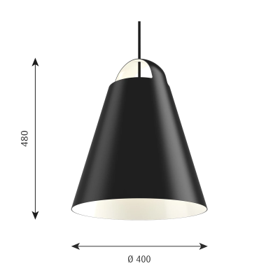 Louis Poulsen Above pendant lamp 40 cm black