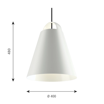 Louis Poulsen Above pendant lamp 40 cm white