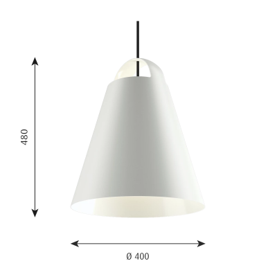 Louis Poulsen Above Suspended lamp 40 cm white