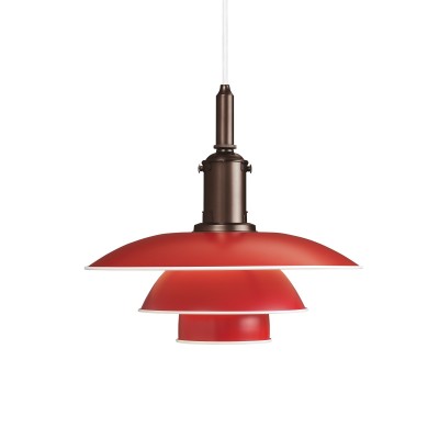 Louis Poulsen Ph 3½-3 Lustre à suspension 33 cm rouge