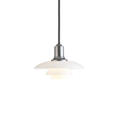 Louis Poulsen Ph 2/1 Suspension lamp 22 cm white - chrome