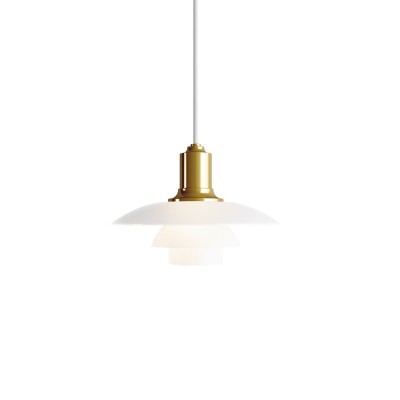 Louis Poulsen Ph 2/1 Suspension lamp 22 cm white - brass