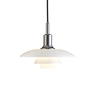 Louis Poulsen Ph 3/2 Lampe suspendue 28 cm blanc - chrome