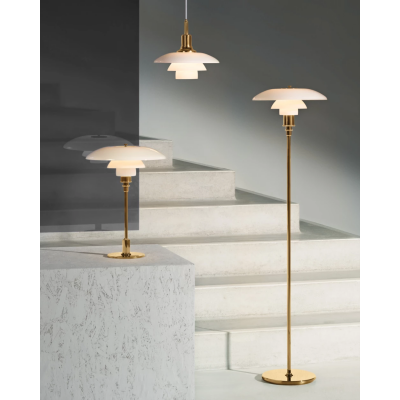 Louis Poulsen Ph 3/2 Suspension lamp 28 cm white - brass