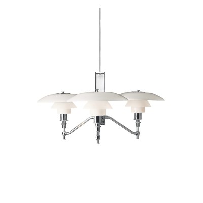 Louis Poulsen Ph 3/2 Academy chandelier 68 cm white chrome