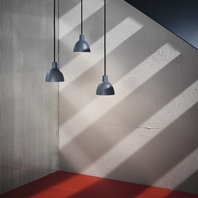 Louis Poulsen Toldbod Suspension hanging lamp 17cm gray blue