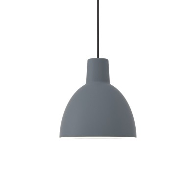 Louis Poulsen Toldbod Suspension hanging lamp 25cm gray blue