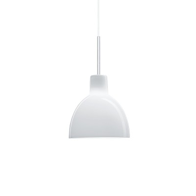 Louis Poulsen Toldbod 155 Lampe suspendue en verre 15 cm blanc