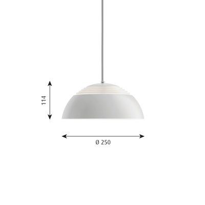 Louis Poulsen Aj Royal pendant lamp 25 cm white